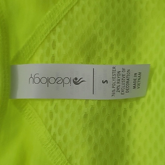 Ideology Neon Yellow Tank Top NWOT - Picture 5 of 8